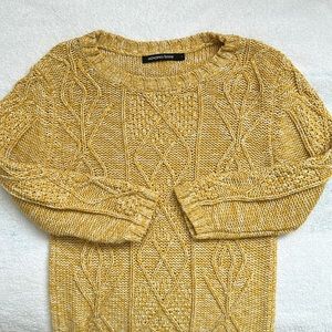 Yellow knit sweater